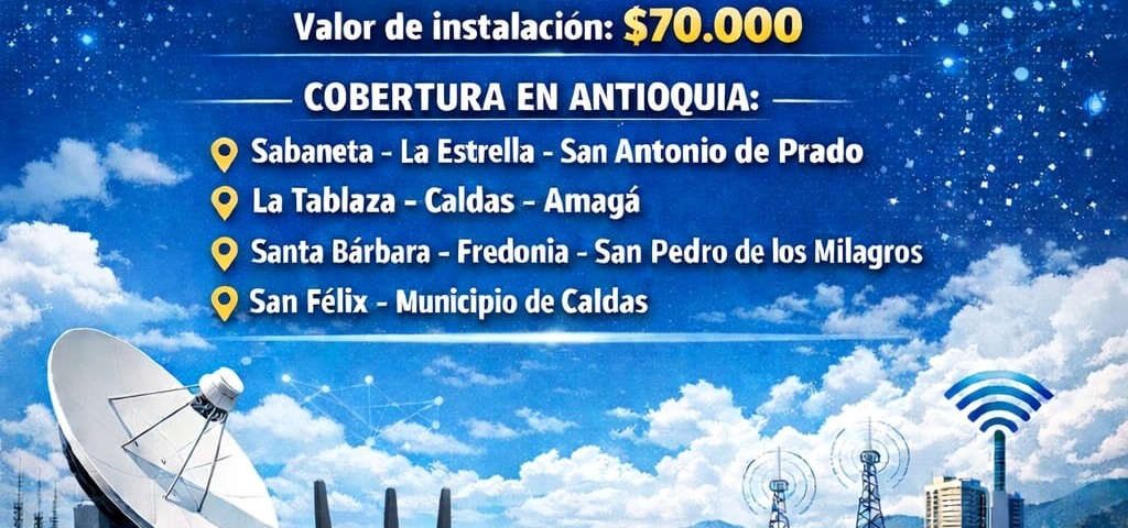 Infraestructura de internet y telecomunicaciones en Antioquia